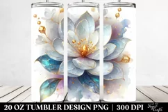 Abstract Shiny Gardenia | 20 Oz Tumbler Product Image 2