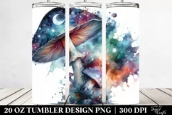 Detailed Glossy Mushroom | 20 oz Tumbler Product Image 2