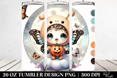 Baby Butterfly on Cloud, Halloween 20 Oz Tumbler Product Image 2