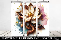Wooden Stained Magnolia | 20 Oz Tumbler Product Image 2