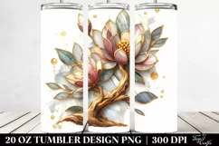 Wooden Stained Magnolia | 20 Oz Tumbler Product Image 2