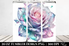 Detailed Shiny Rose | 20 oz Tumbler Product Image 2
