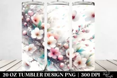 Spring Petals Tumbler | 20 Oz Tumbler Product Image 2
