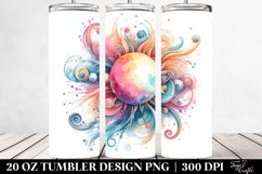 Colorful Abstract Pastel Sun | 20 Oz Tumbler Product Image 2