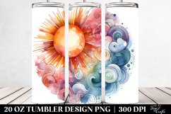 Colorful Abstract Pastel Sun | 20 Oz Tumbler Product Image 2