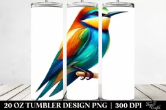 Colorful Whimsical Vibrant Bird | 20 Oz Tumbler Product Image 2