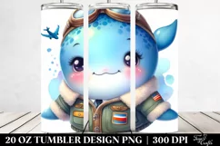 Baby Aviator Whale | 20 Oz Tumbler Product Image 2
