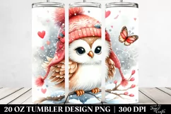 Washed Watercolor Baby Owl Clipart Product Image 2