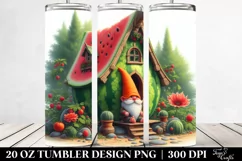 Gnome Beach Wear Watermelon | 20 oz Tumbler Product Image 2