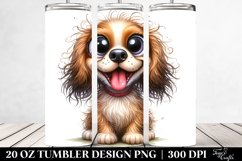 Crazy Funny Spaniel | 20 Oz Tumbler Product Image 2