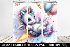 Baby Unicorn Meteor Tumbler Product Image 2