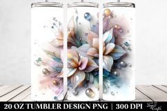 Abstract Glossy Narcissus | 20 oz Tumbler Product Image 2