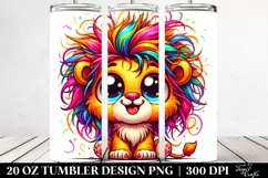 Crazy Baby Lion | 20 Oz Tumbler Product Image 2
