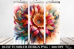 Wooden Gerbera Tumbler Product Image 2