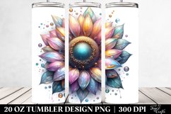 Detailed Shiny Sunflower | 20 oz Tumbler Product Image 2
