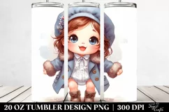 Expressive Baby Brittany Tumbler Design Product Image 2