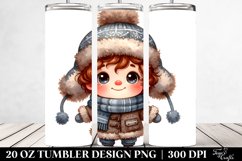 Baby Brittany,Watercolor | 20 oz Tumbler Product Image 2