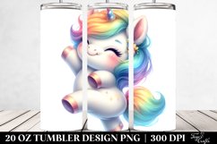 Cute Dancing Baby Unicorn | 20 Oz Tumbler Product Image 2
