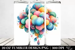 Whimsical Colorful Cloud | 20 Oz Tumbler Product Image 2