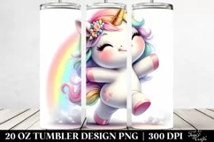 Cute Dancing Baby Unicorn | 20 Oz Tumbler Product Image 2
