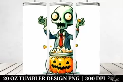 Funny Halloween Zombie 20 Oz Tumbler Product Image 2