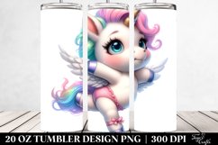 Cute Posing Baby Unicorn | 20 Oz Tumbler Product Image 2