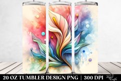 Abstract Pastel Calla Lily Tumbler Product Image 2