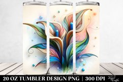 Abstract Pastel Calla Lily Tumbler Product Image 2