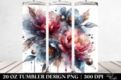 Peonies Metallic Inserts | 20 Oz Tumbler Product Image 2