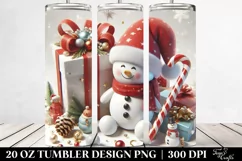 Whimsical Present with Santa Hat 20 Oz Tumbler Product Image 2