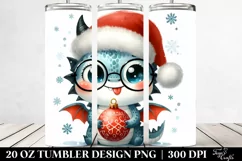 Cute Dragon with Santa Hat, High-Quality 20 Oz Tumbler Product Image 2
