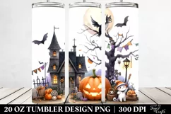 Funny Halloween Scene 20 Oz Tumbler Product Image 2