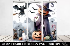 Funny Halloween Scene 20 Oz Tumbler Product Image 2