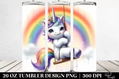 Cute Baby Unicorn Tumbler Product Image 2