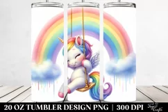 Cute Baby Unicorn Tumbler Product Image 2