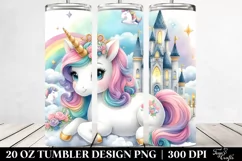 Enchanted Castle Sky Unicorn | 20 Oz Tumbler Product Image 2