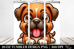 Funny Baby Mastiff Cartoon Clipart Product Image 2