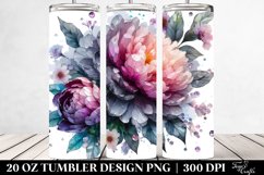 Shiny Peonies | 20 Oz Tumbler Product Image 2