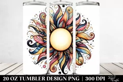 Colorful Whimsical Sun 20 Oz Tumbler Product Image 2