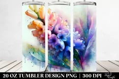 Abstract Vibrant Hyacinth Tumbler Product Image 2
