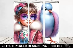 Baby Dove Poses Like a Model 20 Oz Tumbler Product Image 2
