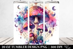 Vibrant Celestial Mushroom Sublimation Clipart Product Image 2
