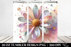 Shiny Daisy with Clipart 20 Oz Tumbler Product Image 2