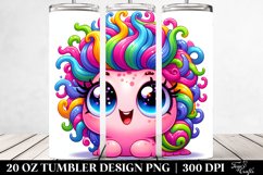 Crazy Baby Snail Cartoon | 20 oz Tumbler Product Image 2