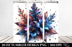 20 Oz Tumbler Sublimation | Glossy Lobelia with Metallic Product Image 2