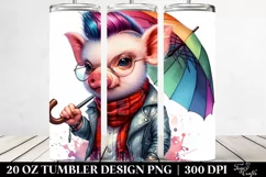 Style Pig, Transparent 20 Oz Tumbler Product Image 2