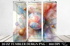 Glossy Cosmos,Abstract Watercolor | 20 oz Tumbler Product Image 2