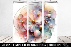 Glossy Cosmos,Abstract Watercolor | 20 oz Tumbler Product Image 2