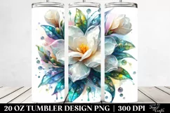 Shiny Gardenia Material 20 Oz Tumbler Product Image 2