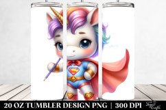 Baby Unicorn Hero Pose | 20 Oz Tumbler Product Image 2